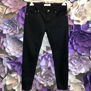 Black low rise jeans